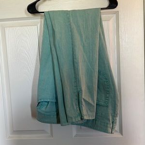 Forever 21 teal washed jeans